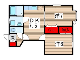 間取図 フィ－ルドドリ－ム弐番館