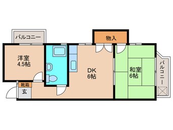 間取図 グリ－ンハイツ