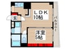 芳野マンション 1LDKの間取り
