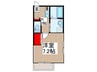 シャインファ－ストⅡ 1Kの間取り