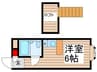 PACE Ⅱ 1Rの間取り