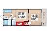 ポニ－ニュ－ハイツ 2Kの間取り