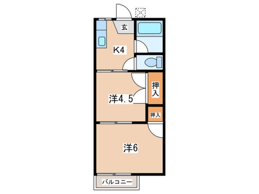 間取図 田村ハイツＡ