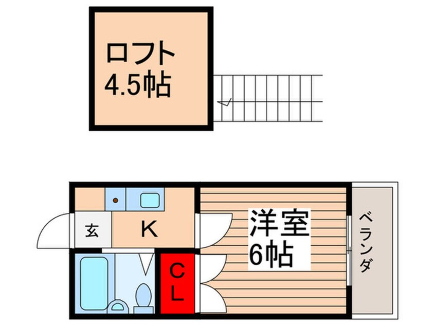 間取図 ﾊﾟﾙｰﾑ栗山№1