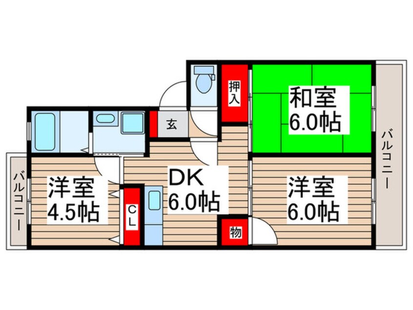 間取図 グリーンパークサイド