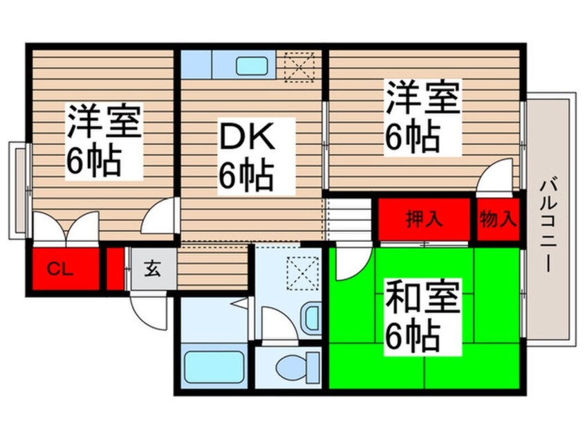 間取図 ハイラーク小町