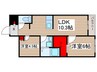 セレ花園　Ⅱ 2LDKの間取り
