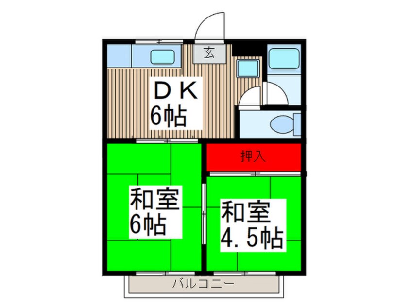 間取図 ふじコーポＡ棟