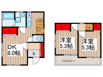 間取図 ボンメゾン川越