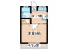 コーポニューロード 1Kの間取り