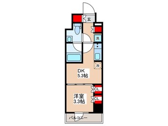 間取図 ベルファース錦糸町Ｓｏｕｔｈ