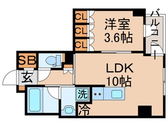 間取図 クリオラベルヴィ新富町