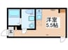 マハロテラス東四ツ木 1Rの間取り