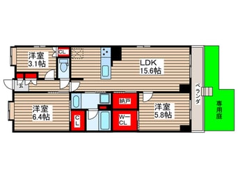間取図 サステナブランシェ本行徳