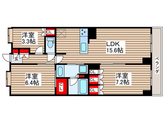 間取り図 サステナブランシェ本行徳