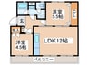 松が谷団地（１０３） 2LDKの間取り