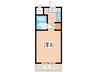 サンライズ戸塚 1Rの間取り