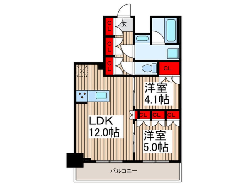間取図 アジールコート汐浜キャナル