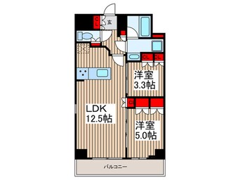 間取図 アジールコート汐浜キャナル