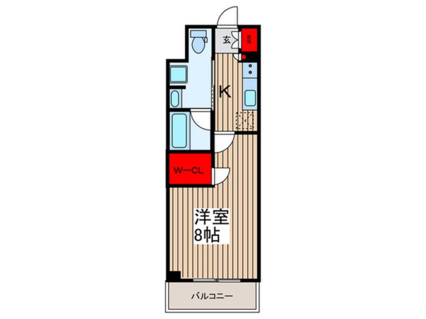 間取図 アジールコート汐浜キャナル