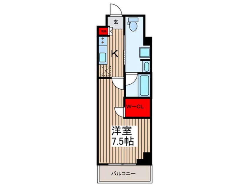 間取図 アジールコート汐浜キャナル