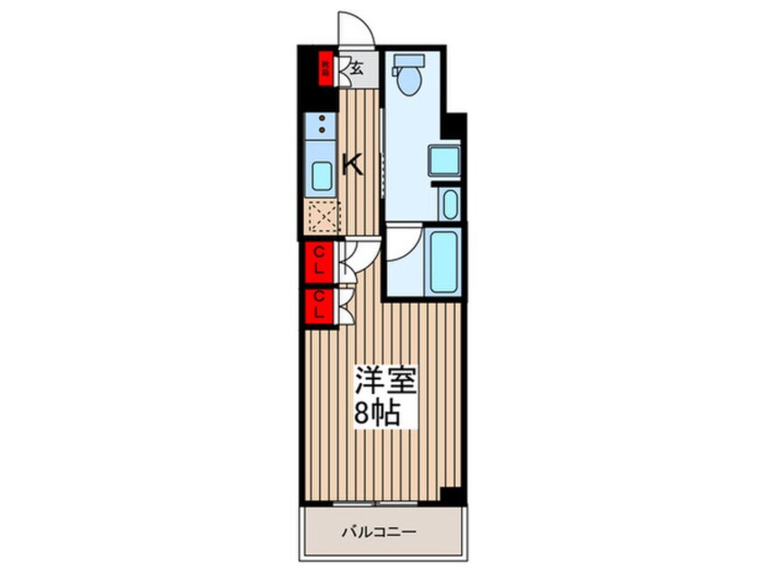 間取図 アジールコート汐浜キャナル