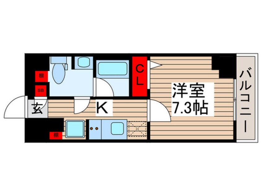 間取図 ＡＺＥＳＴ千住大橋(203)