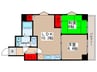 エクレール亀戸（６０３） 2LDKの間取り