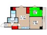 エクレール亀戸（６０３） 2LDKの間取り