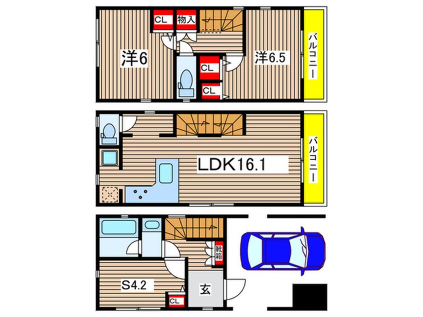 間取図 Kolet稲田堤#14