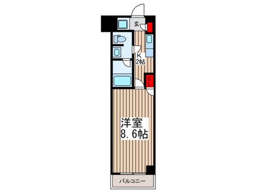 間取図 ソレイユ鶴瀬