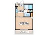 第一村石ビル 1Kの間取り