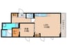 FINO442 1LDKの間取り