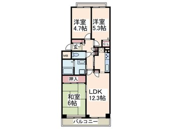 間取図 ドルフ藤が丘
