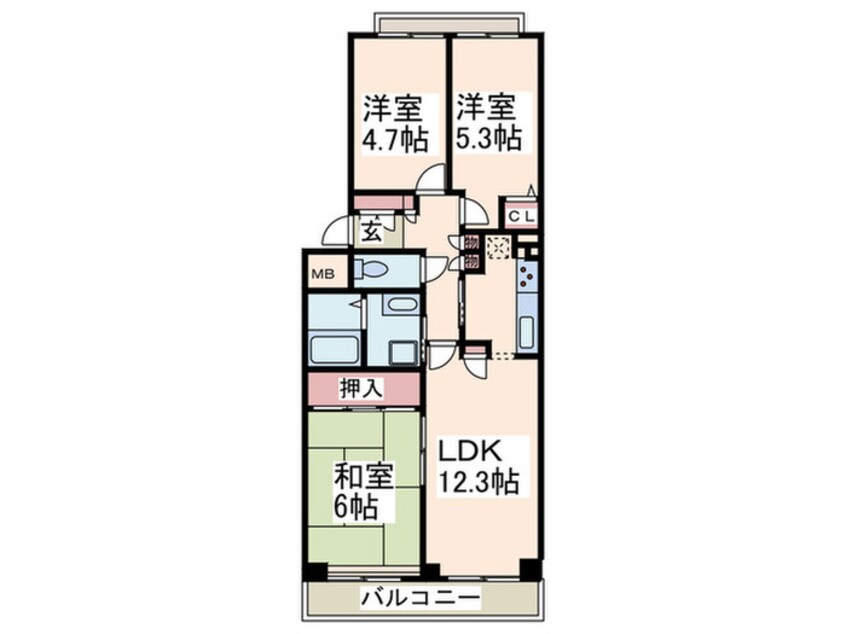 間取図 ドルフ藤が丘