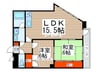 島田マンション 2LDKの間取り