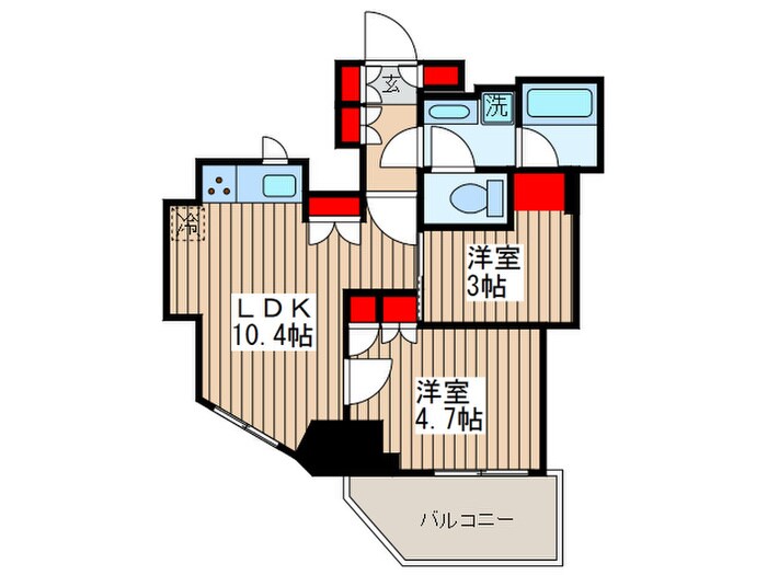 間取り図 Brillia ist 元浅草