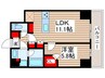 ムニレジデンス上野 1LDKの間取り