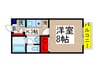 メゾンブランシェ 1Kの間取り