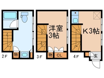 間取図 ＰＡＴＩＯ　ＤＥ本郷