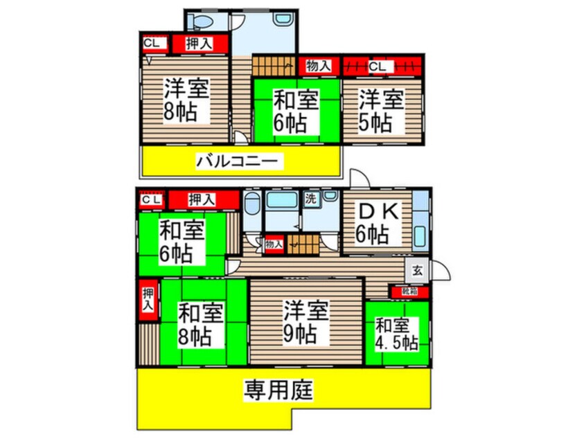 間取図 佐藤様貸家