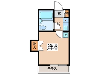 間取図 フラットサンⅡ