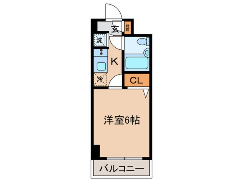 間取図 ワコーレ綱島Ⅱ（101）