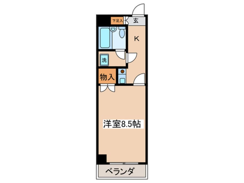 間取図 グローリア初穂相模原(304)