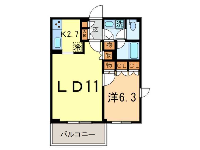 間取図 ヒュ－リックコ－ト雪が谷