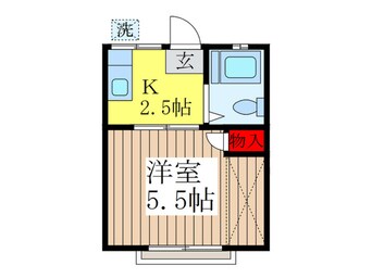 間取図 恵林  ハイツ