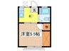 恵林  ハイツ 1Kの間取り