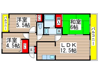 間取図 花見川ガ－デンハイツ