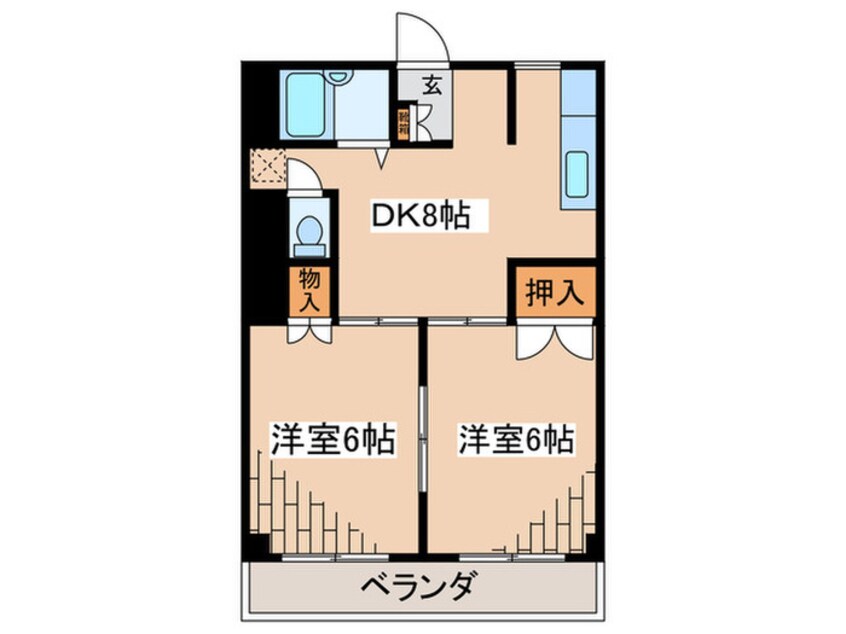 間取図 ブルースカイハイツ