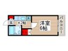 二元館 1Kの間取り